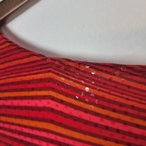 SEXY slinky 70s style red sequined cowl neck dress - Picture 8 of 9